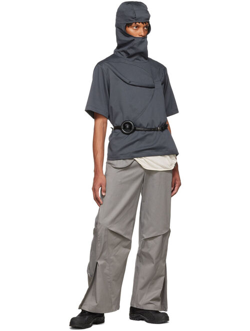 aenrmous Gray Polyester Trousers