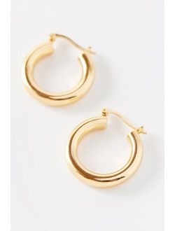 18K Gold-Plated Medium Hoop Earring
