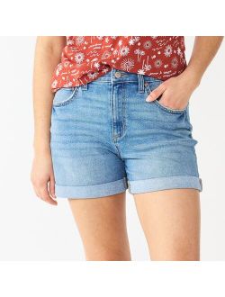 ® Relaxed Rolled-Cuff Denim Shorts