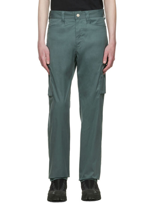 Buy AFFXWRKS Blue Tapered Fit Cargo Pants online | Topofstyle