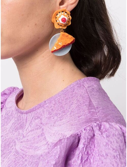 Moschino cake drop earrings
