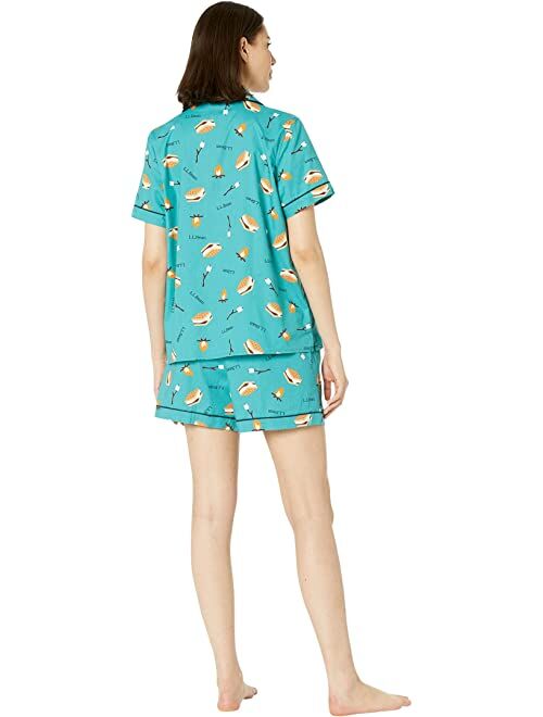 L.L.Bean Springtime Sleep Pajama Shorts Set