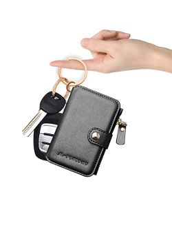 Wristlet Keychain, M-Plateau Wallet Key ring Bracelet with Tassel Wrist Wallet for Women with Key Holder
