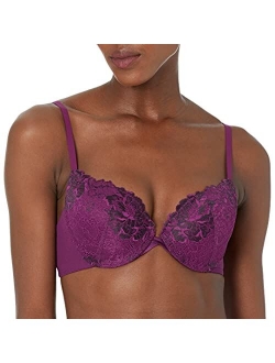 Underwire Demi Bra, Best Push-Up Bra with Wonderbra Technology, Smoothing Lace-Trim Bra with Push-Up Cups