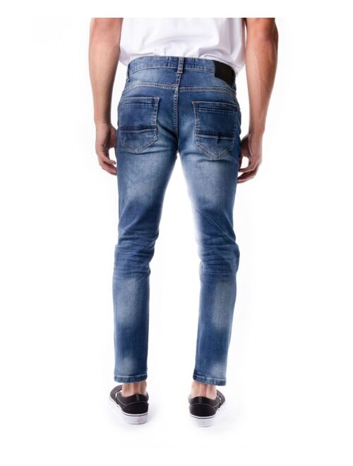 X-RAY Men's Stretch Distressed Skinny Jeans