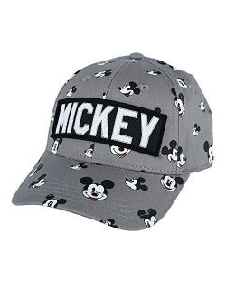 Jerry Leigh Disney Kids' Mickey Mouse Print Baseball Cap
