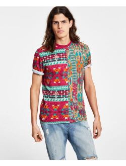 Men's Logan Spliced T-Shirt, Created for Macy's
