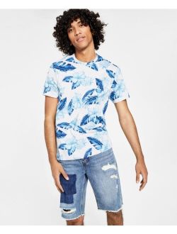 Men's Blue Floral T-shirt, Created for Macy's