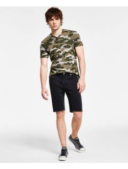 Men's Seamus Regular-Fit Solid Denim Shorts, Created for Macy's