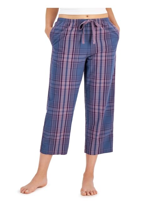 Buy Charter Club Women's Woven Cotton Capri Pajama Pants, Created for ...
