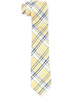 LAUREN Ralph Lauren Kids Yellow and Blue Plaid Tie (Big Kids)