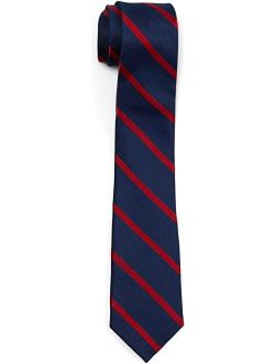 LAUREN Ralph Lauren Kids Navy and Red Bar Stripe Tie (Big Kids)