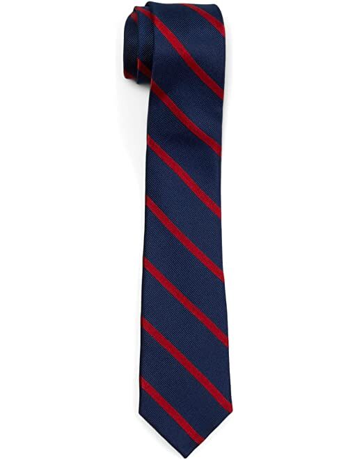 Polo Ralph Lauren LAUREN Ralph Lauren Kids Navy and Red Bar Stripe Tie (Big Kids)