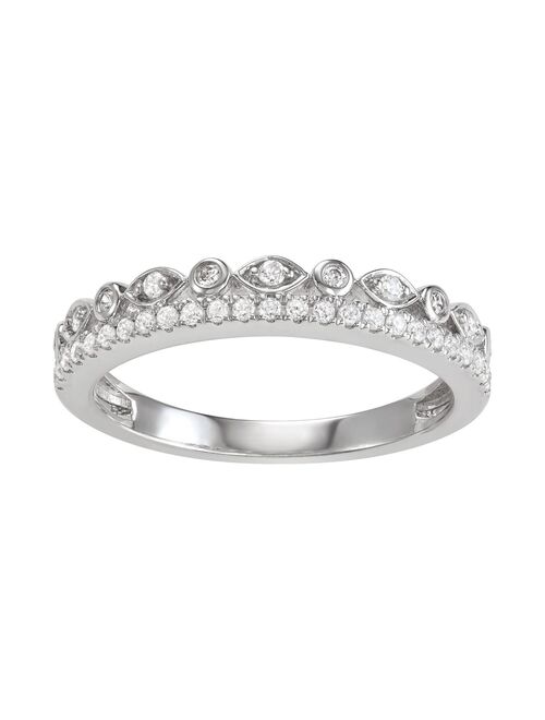 Simply Vera Vera Wang 14k White Gold 1/4 Carat T.W. Diamond Ring