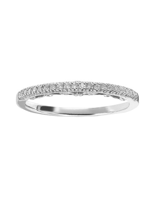 Simply Vera Vera Wang 14k Gold 1/8 Carat T.W. Diamond Wedding Ring