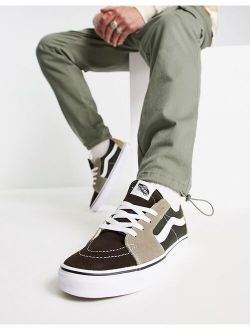 Sk8-Low sneakers in color block brown and gray