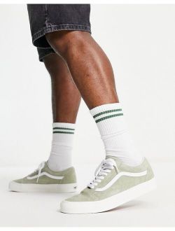 Old Skool sneakers in green suede