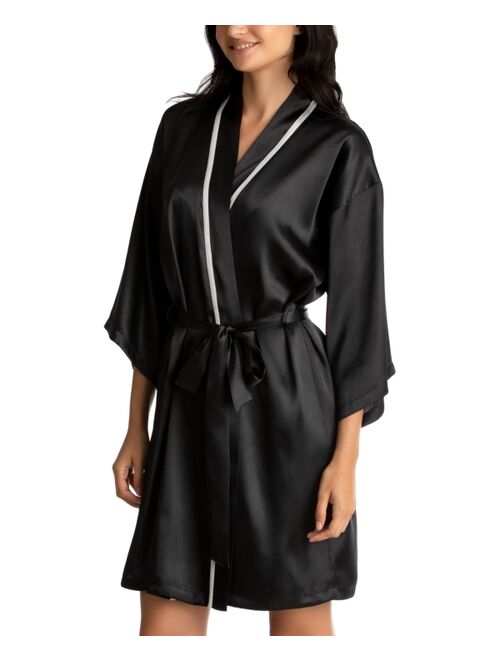 LINEA DONATELLA 'Mrs' Satin Wrap Bridal Robe, Chemise Nightgown Set