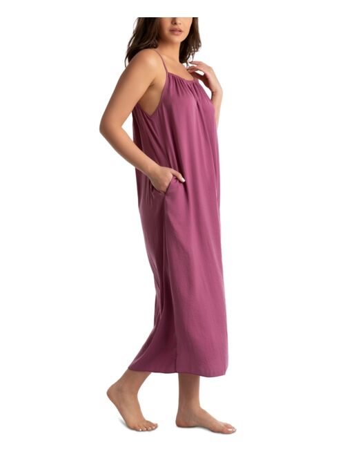 LINEA DONATELLA Women's Aurora Hammered-Satin Sleeveless Gown