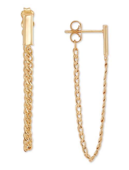 MACY'S Chain Drop Earrings in 10k Gold