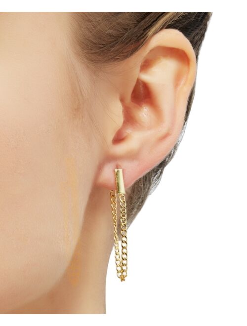 MACY'S Chain Drop Earrings in 10k Gold