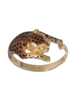 New York Gold Designs 14k Gold Leopard Ring