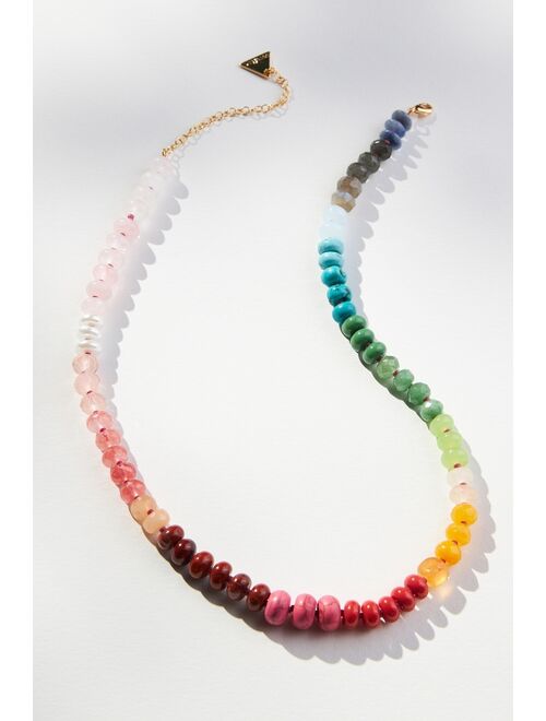 Anthropologie Rainbow Large-Stone Necklace