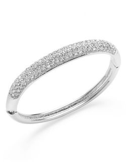 Clear Glass Pave Bangle