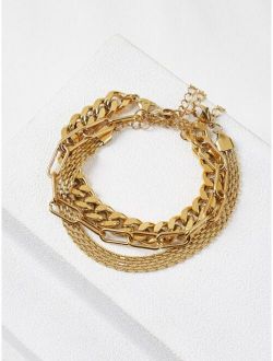 Premium 3pcs Minimalist Chain Bracelet