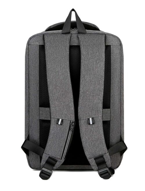 Shein Men Geometric Print Charging Port Design Laptop Backpack