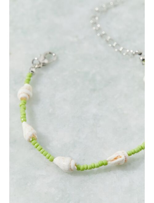 Urban Outfitters Beaded Shell Charm Bracelet