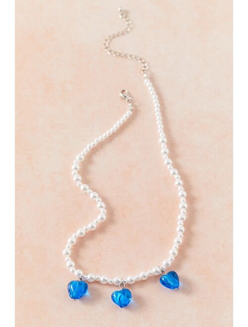 Urban outfitters Madeline Pearl Heart Necklace