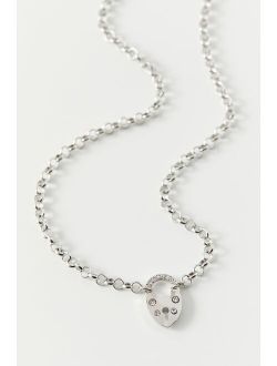 Statement Lock Chain Necklace