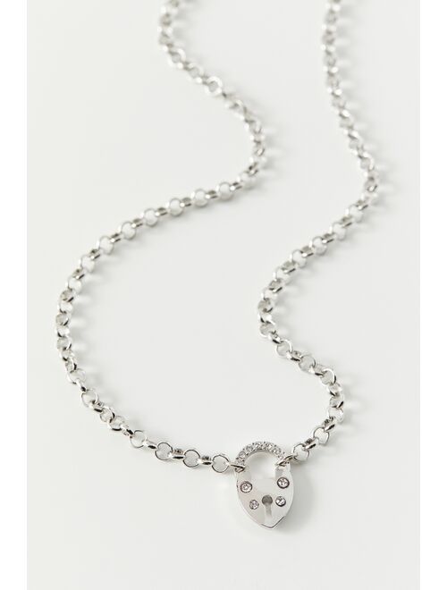 Urban outfitters Statement Lock Chain Necklace