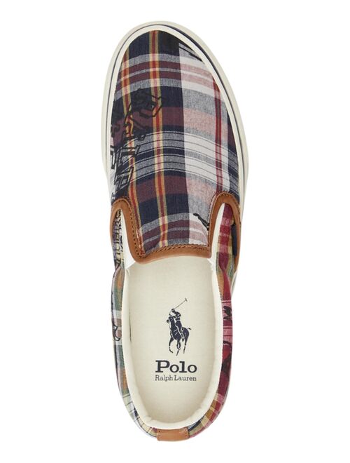 Polo Ralph Lauren Men's Keaton Madras Slip-On Sneaker