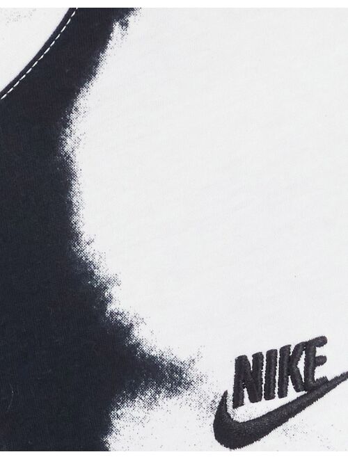 Nike Sport Essentials acid wash T-shirt in black