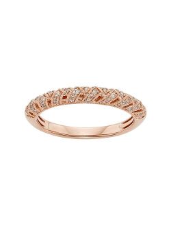 The Regal Collection 1/4 Carat T.W. IGL Certified Diamond 14k Gold Art Deco Wedding Ring