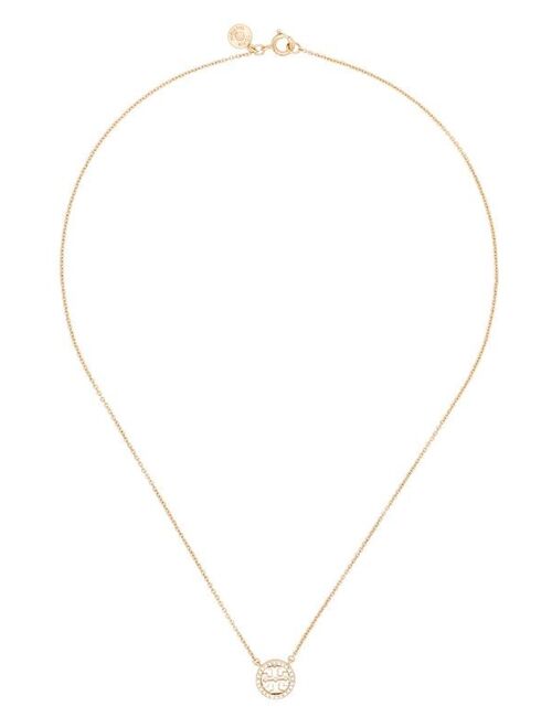 Tory Burch Miller Pave crystal-pendant necklace