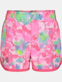 Girls' Pre-School UA Fly-By Floral Shorts