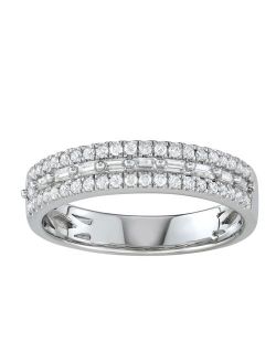 14k White Gold 1/3 Carat T.W. Diamond Engagement Ring