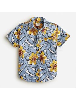 Boys' button-up Hawaiian shirt
