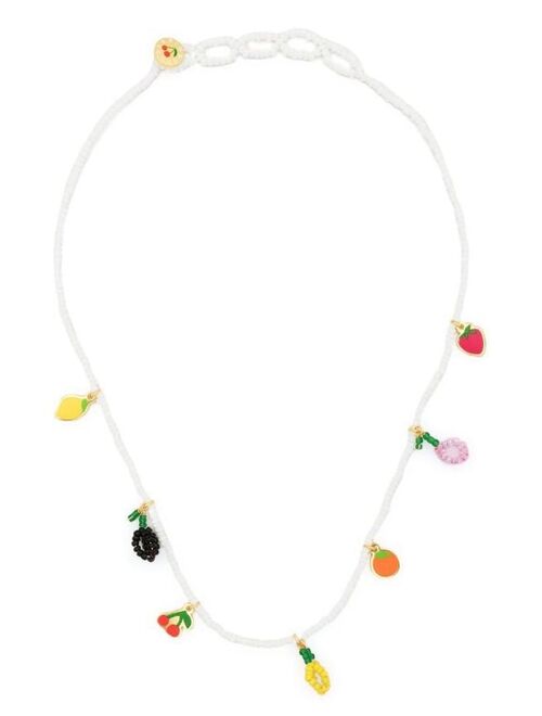 Bimba y Lola fruits-motif beaded necklace
