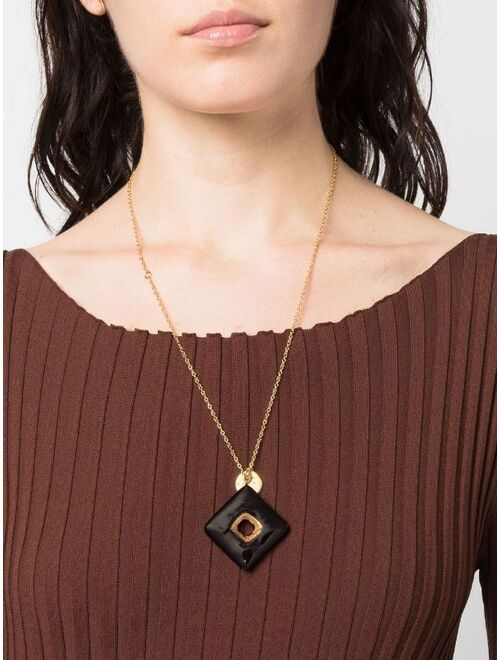 Marni Trapeze enamel-coat necklace