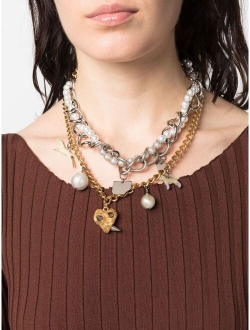 animal-charm chain necklace