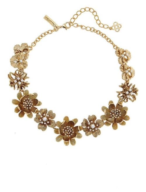 Oscar de la Renta Flower Pearl necklace