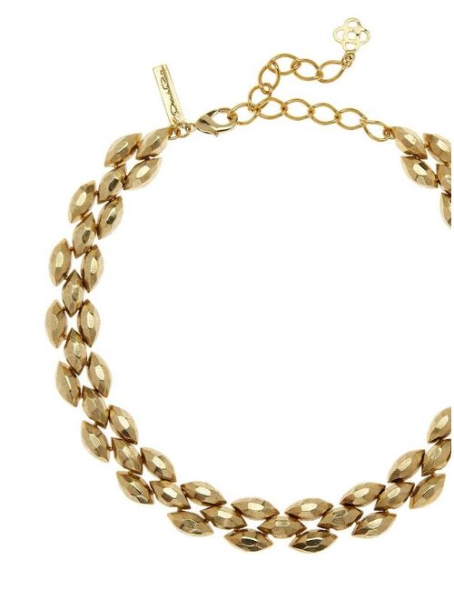 Oscar de la Renta braid-effect necklace