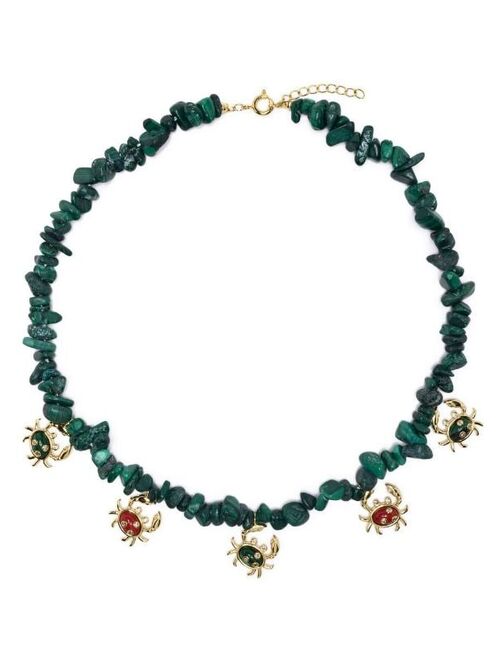 Eshvi crab-charm necklace