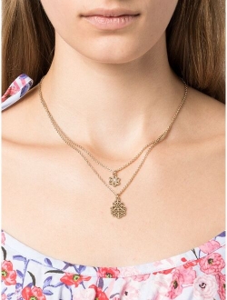 Marchesa Notte double-chain pendant necklace