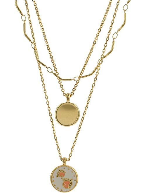 Madewell Enamel Clem Layer Necklace
