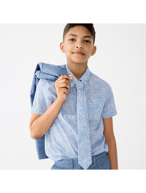 J.Crew Boys' short-sleeve button-up in Liberty® fabric